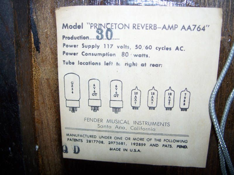 Help me date my Fender Amps. Telecaster Guitar Forum