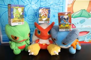 blaziken swampert and sceptile plush