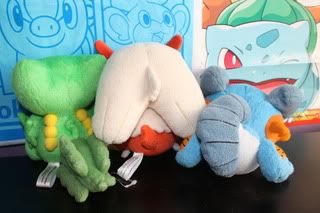 blaziken swampert and sceptile plush