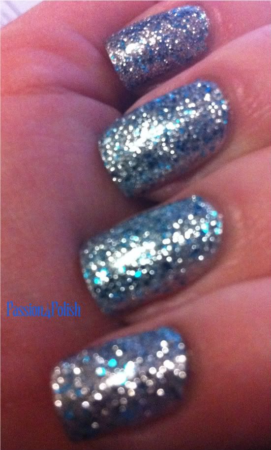 China Glaze Lorelei’s Tiara over Orly Shine