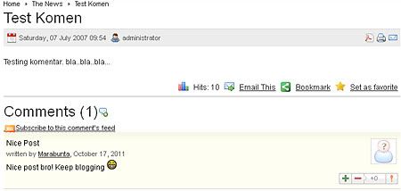 Cara Instal Jom Comment di Joomla 1.5 dan 1.6