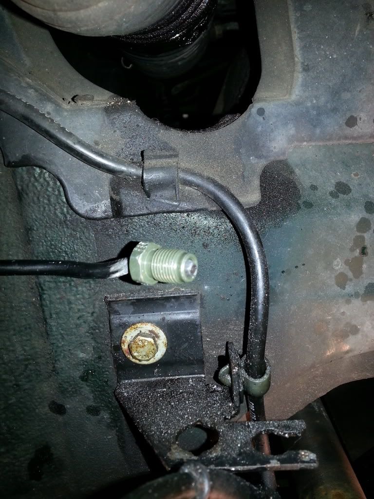 Brake hard line fail