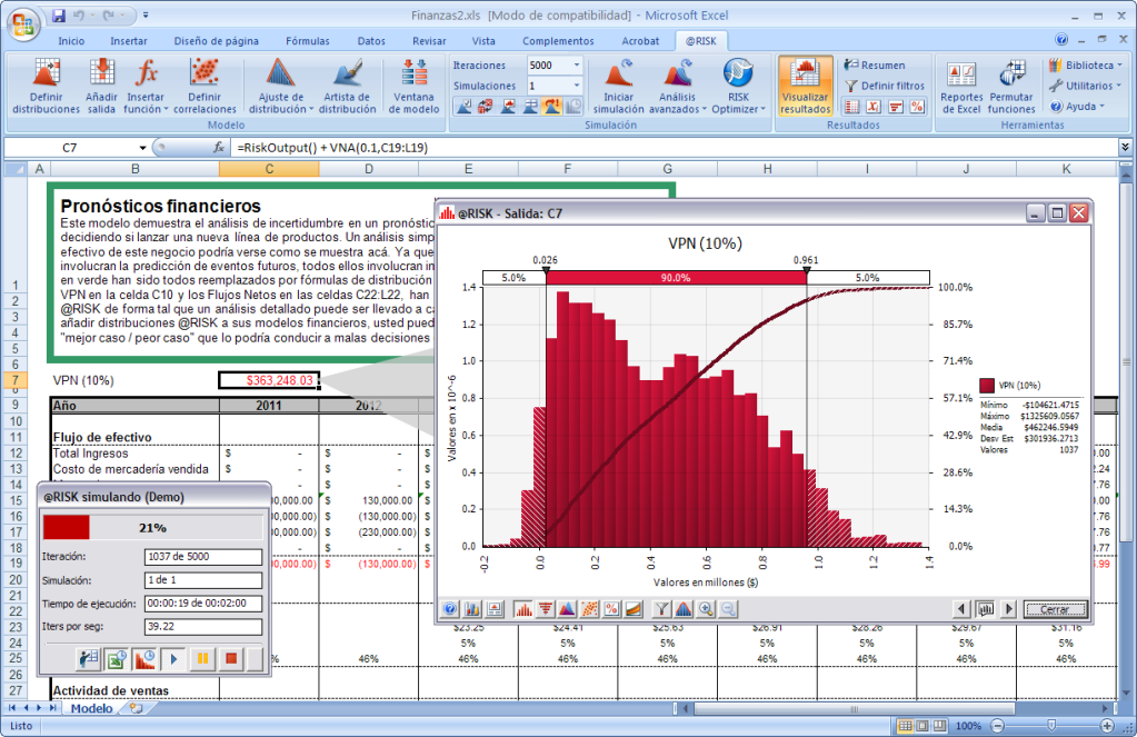 Risk 5.7 DecisionTools Suite Industrial en Español Risk 5.7 DecisionTools Suite Industrial en Español