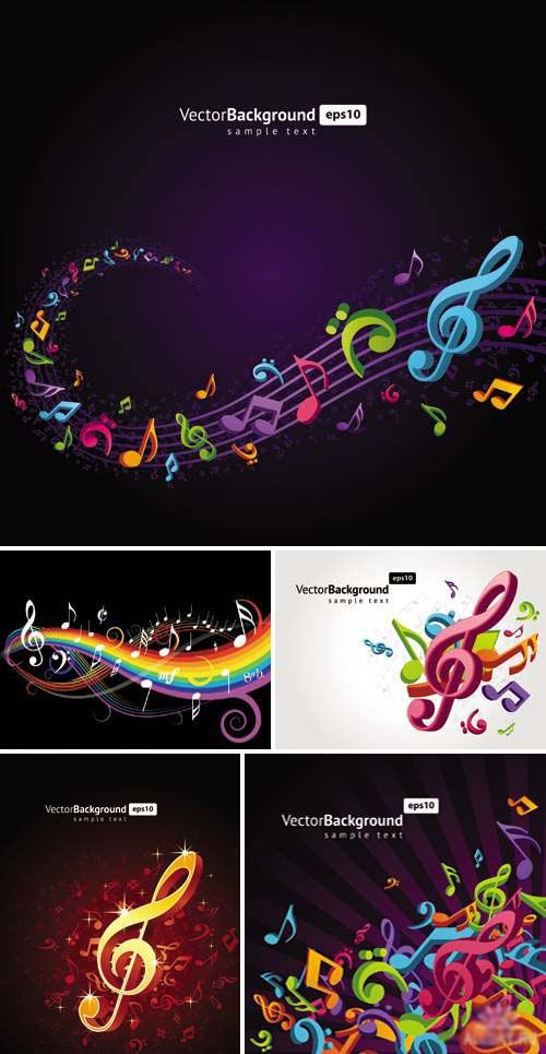Stock Musical Backgrounds Vector