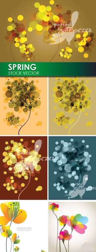 Stock vector - Spring backgrounds 3