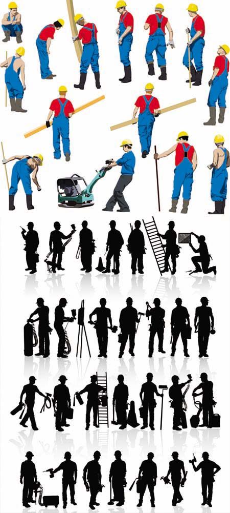 Stock vector - Construction workers