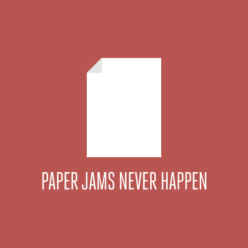 No paper jams