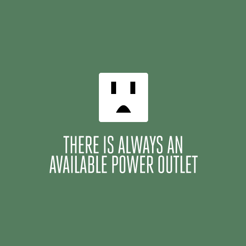 Available power outlet