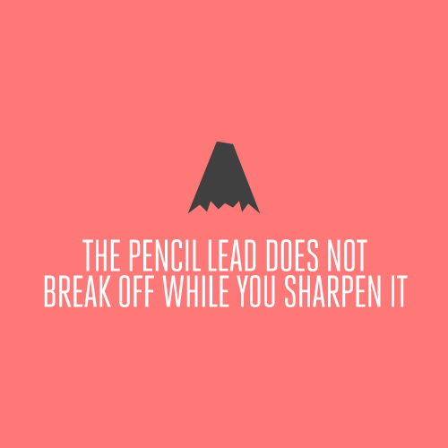 Pencil lead does not break