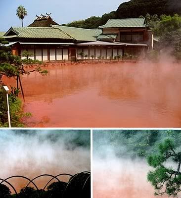 Tujuh mata air terpanas didunia - Blood Pond Hot Spring: welcome to hell