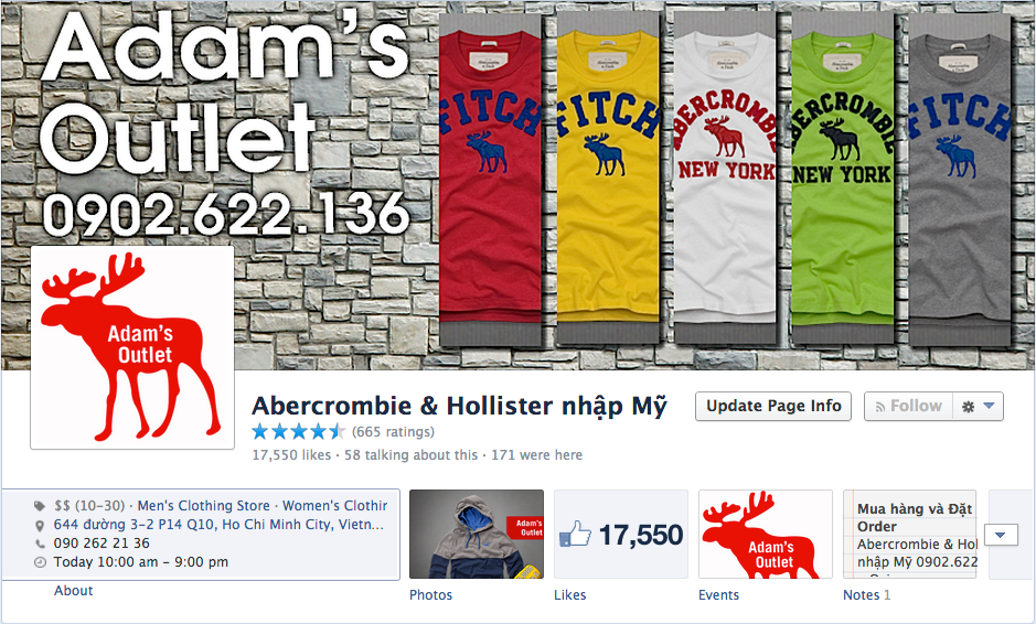 Abercrombie & Hollister 100% chính hãng - Uy tín toàn quốc