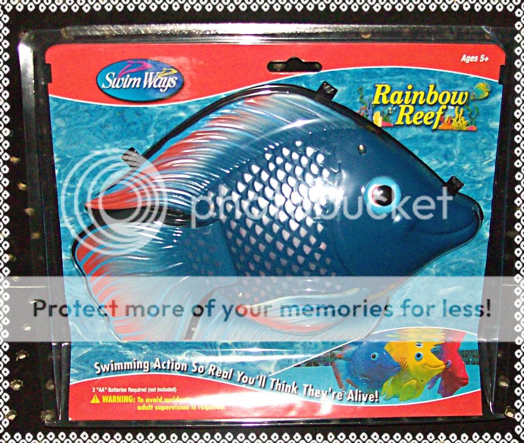 Swim Ways Rainbow Reef Tropical Battery Operated Fish Pool Spa Toy LG 10x7 New