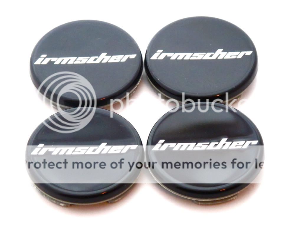   IRMSCHER CENTRE CAPS Corsa Astra Zafira Vectra Tigra Omega 57mm  