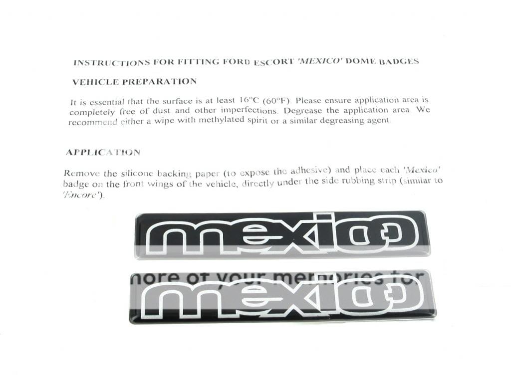 Genuine New Rare FORD MEXICO BADGE for MK6 ESCORT Special Edition 1.6 Zetec 1995