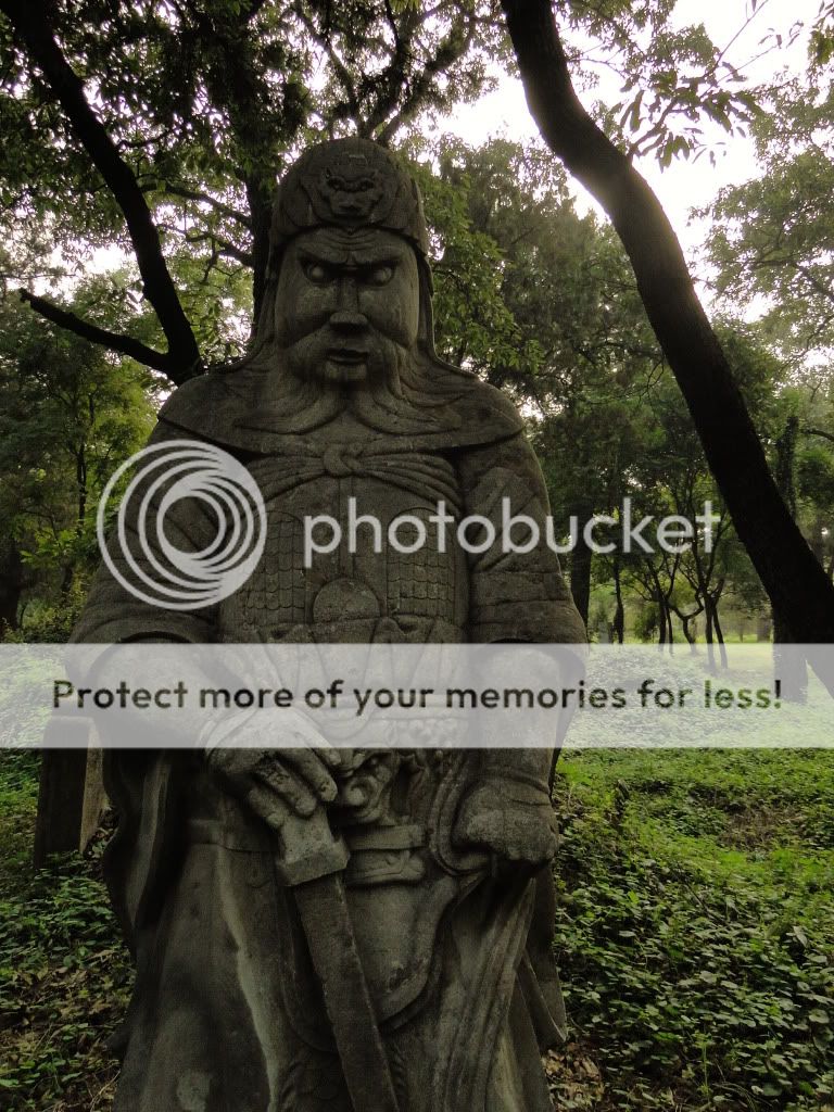 Confucian cemetery warrior statue.