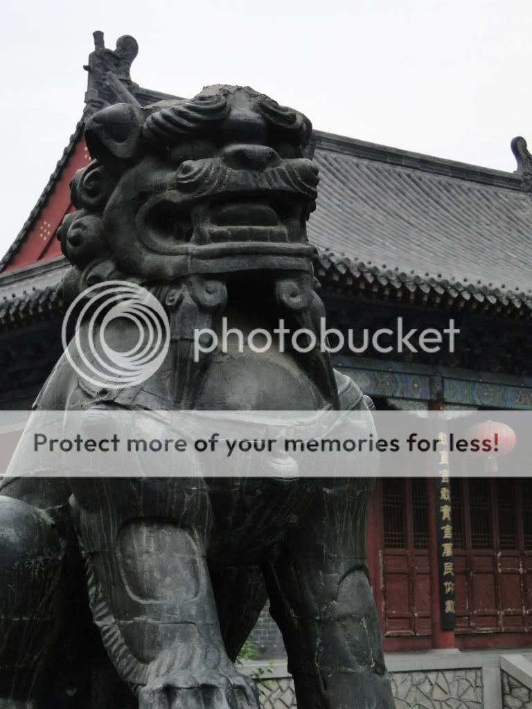 Tai'An Dai temple lion statue.