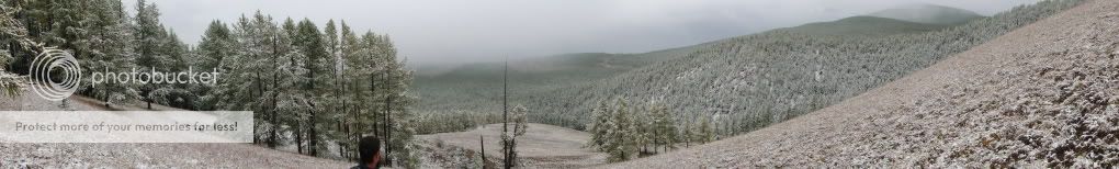 snowy khovsgol panorama